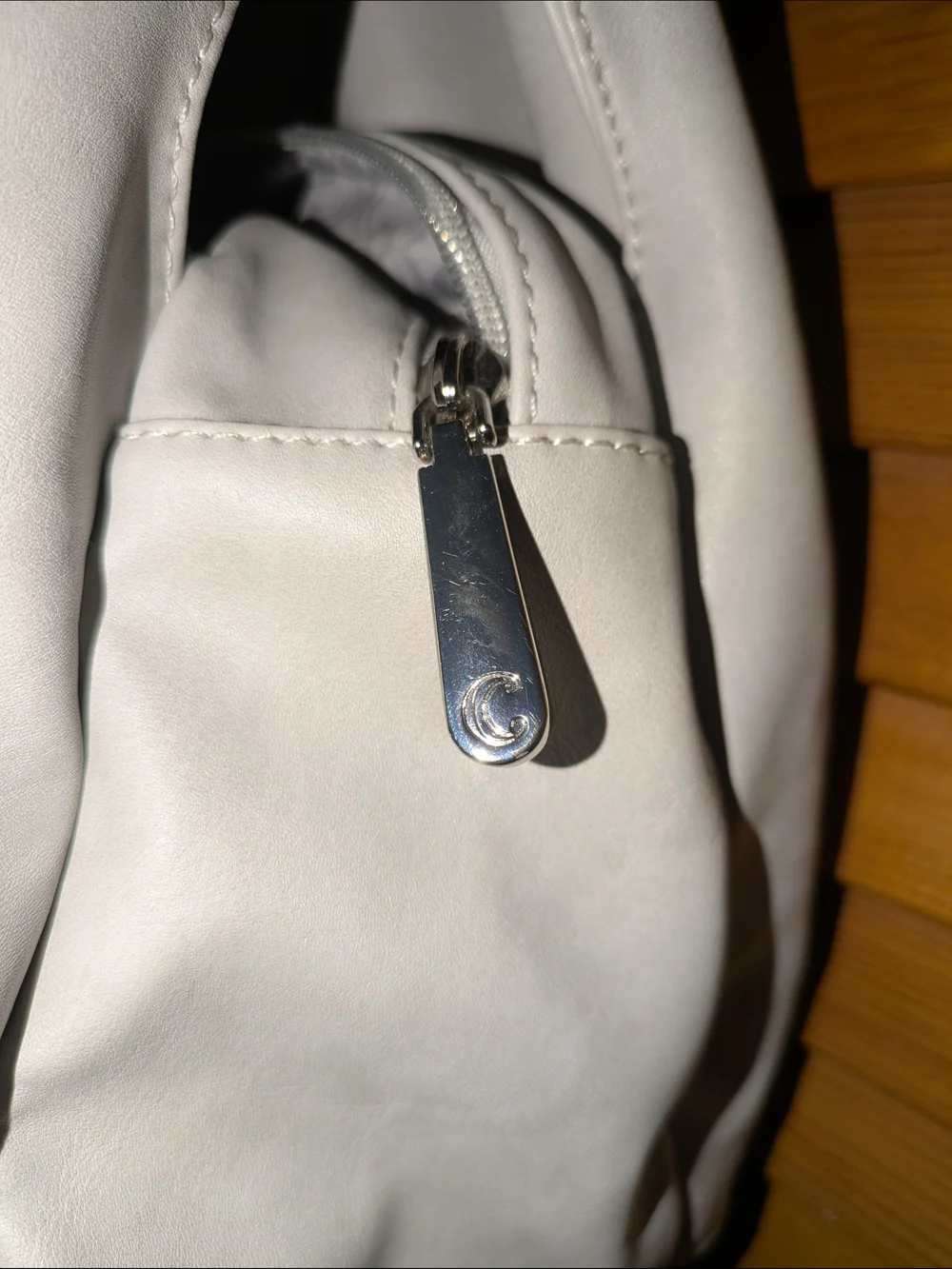 Charming Charlies Women’s White Braided-Handle Shoulder Bag With Tag